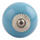 Sky Blue Silver Fitting Ceramic Drawer Knob Online